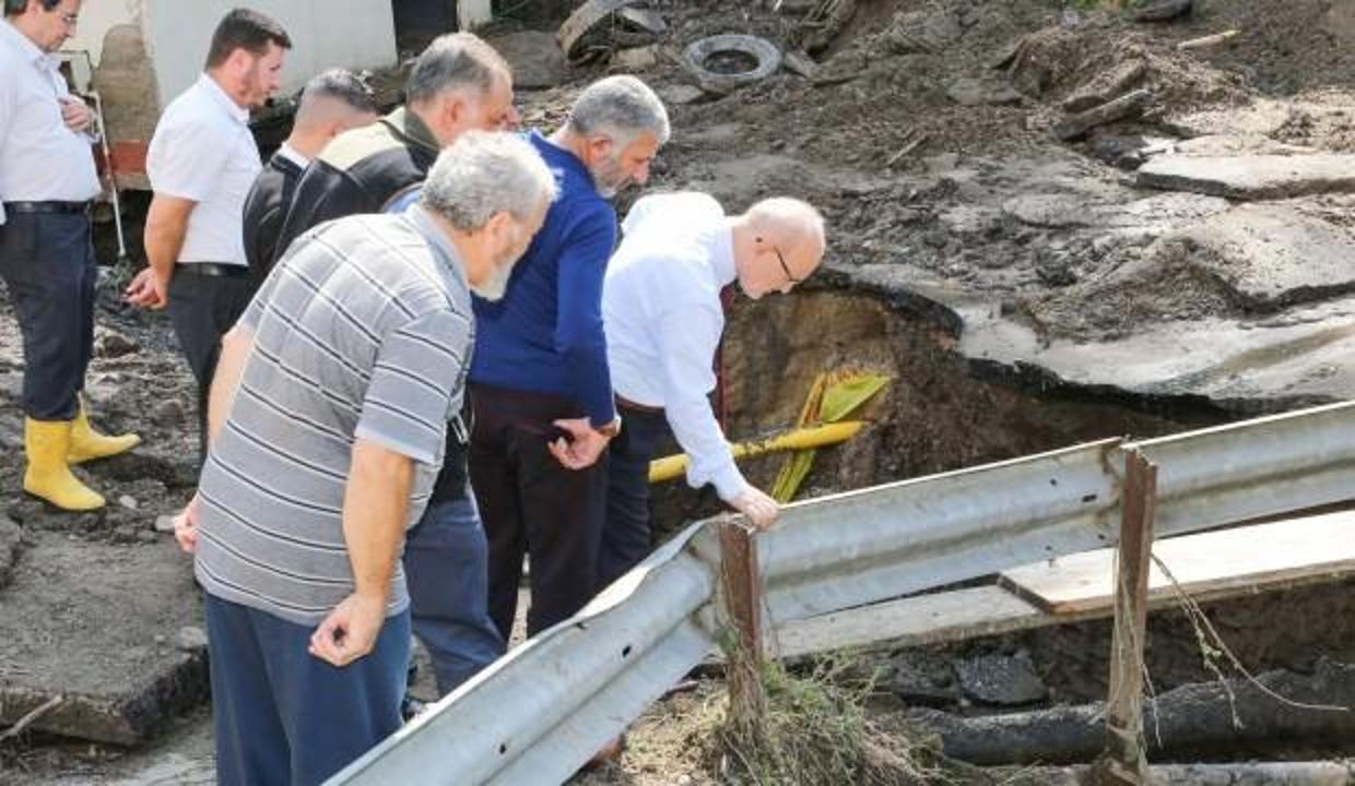 Başkan Çelikbilek sel mağdurlarını ziyaret etti
