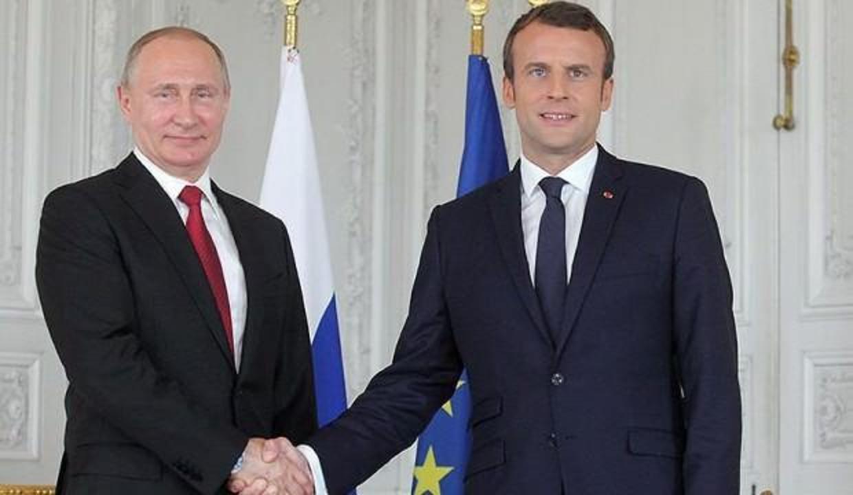 Putin ile Macron Suriye'yi görüştü