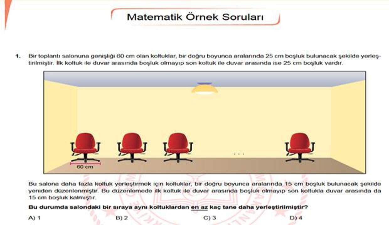 LGS 5.örnek soruları! 2019 Şubat ayı Liseye Geçiş Sınavında çıkacak sorular!