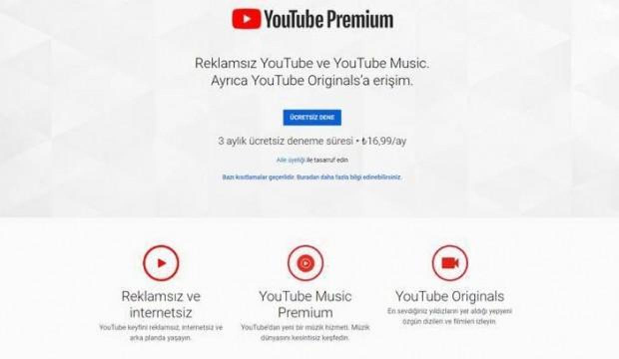 Youtube Premium Turkiye Ye Acildi Teknoloji Haberleri