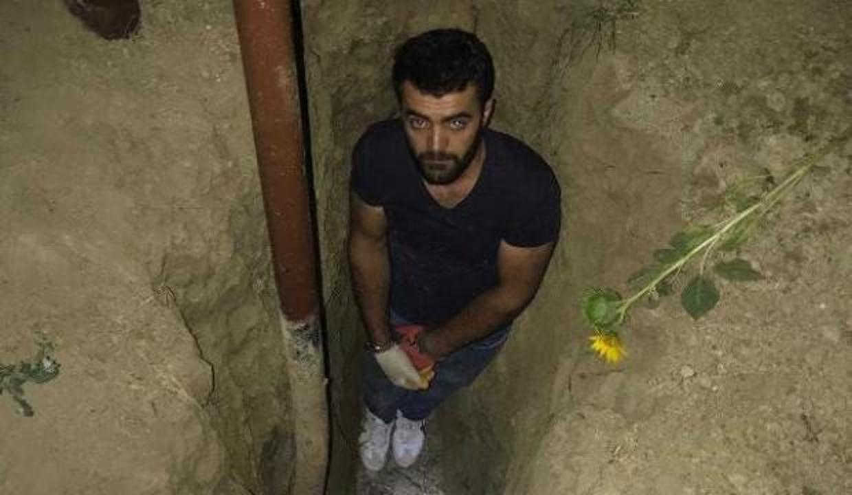 NATO hattında çukur kazan hırsızlara suçüstü