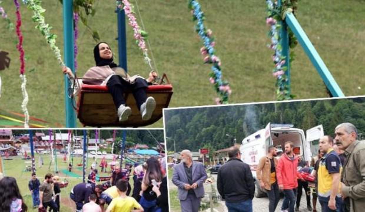 Tartışmalara yol açmıştı! Ayder Yaylası'nda salıncak kazası
