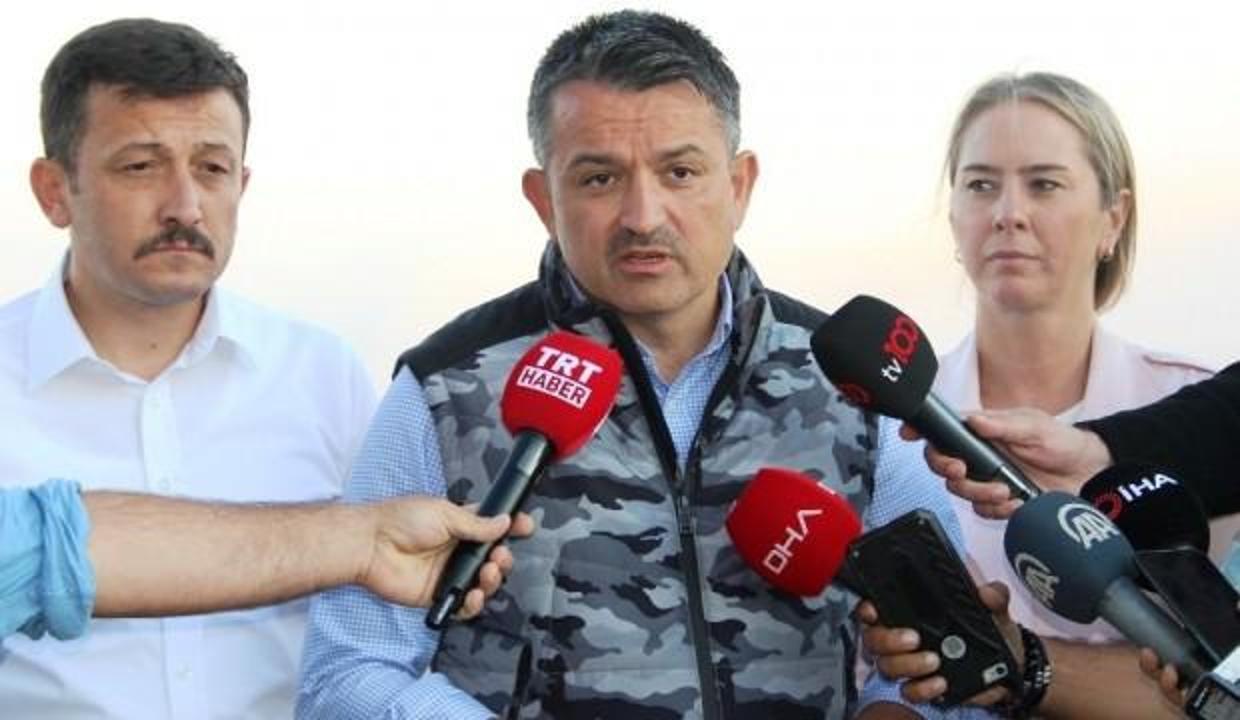 Bakan Pakdemirli'den son dakika yangın açıklaması