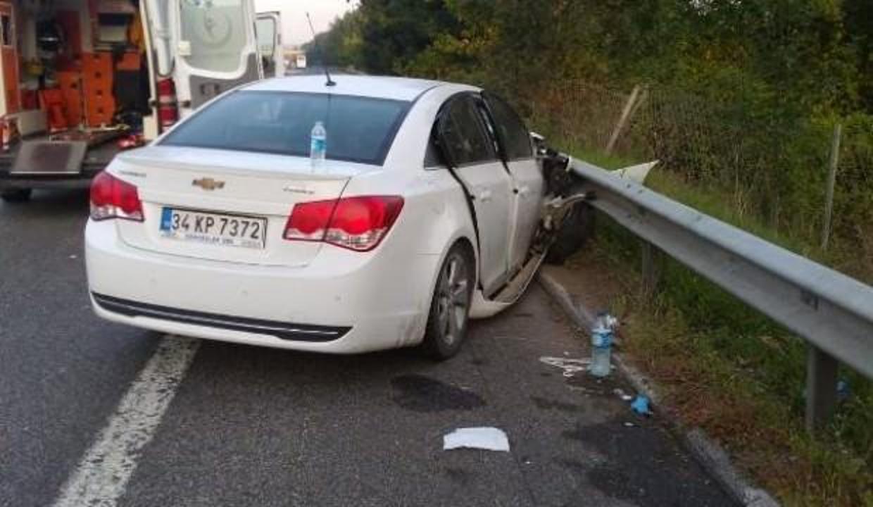 Emniyet şeridinde feci kaza: 1 ölü 9 yaralı