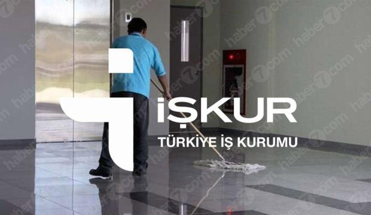 İŞKUR kapsamında temizlik görevlisi alımı sona eriyor!