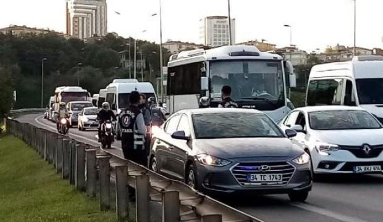 İstanbul'da çakarlı araç denetimi