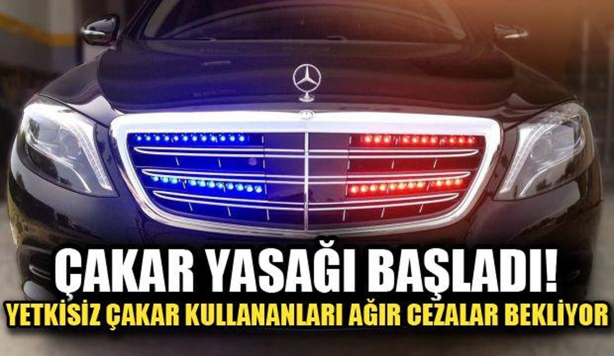 Çakar lamba cezası ne kadar? 1 Kasım itibari ile başladı