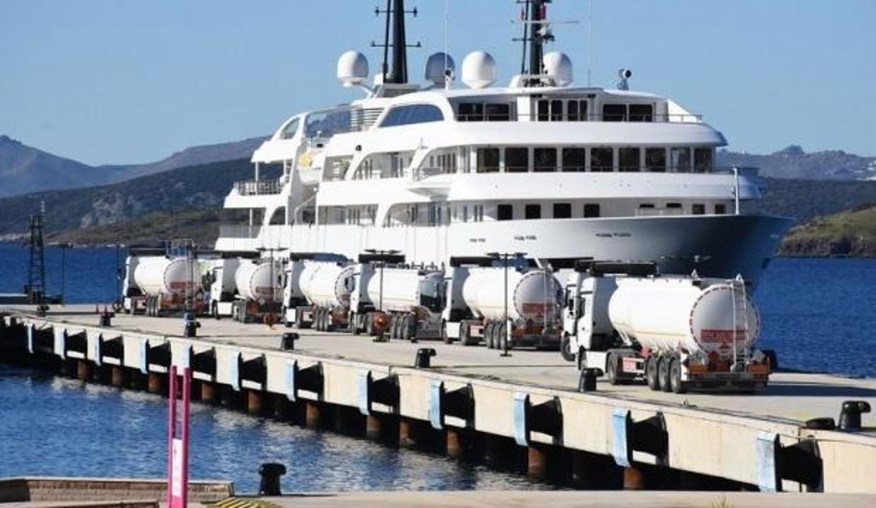 Bodrum'dan 240 bin litre yakıt aldı