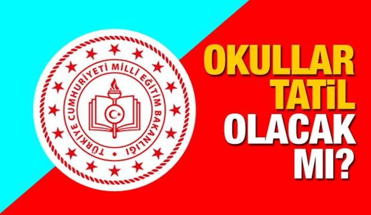 Okullar tatil edilecek mi? Milli Eğitim Bakanlığı'ndan açıklama geldi