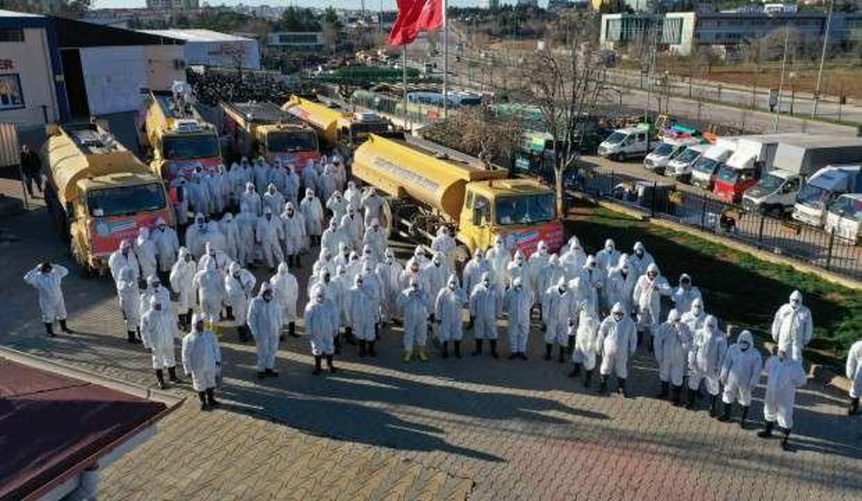 Gaziantep Büyükşehir Belediyesi'nden dikkat çeken korona önlemleri