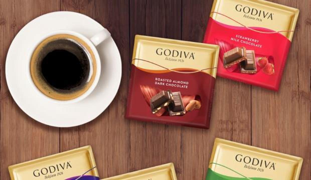 Godiva kare çikolatayı market raflarına taşıdı