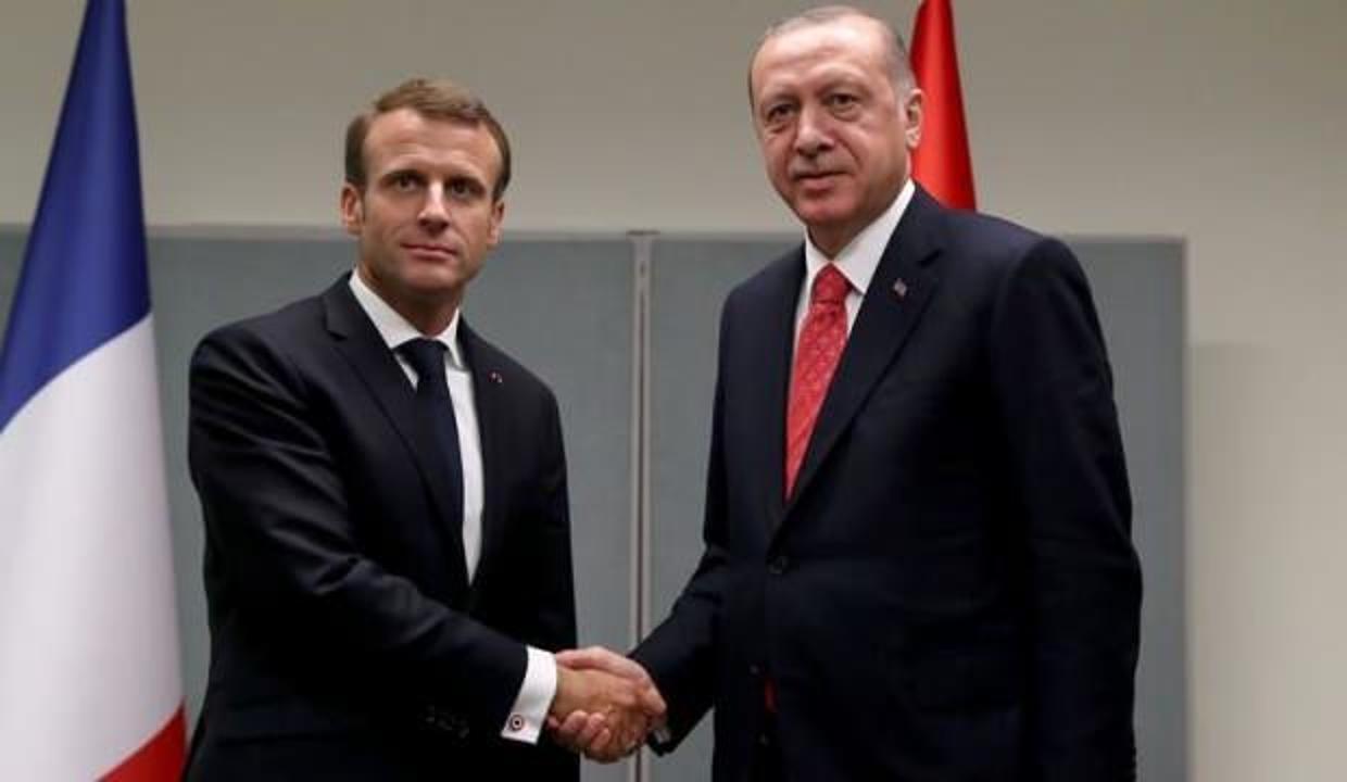 Erdoğan ile Macron arasında kritik görüşme!