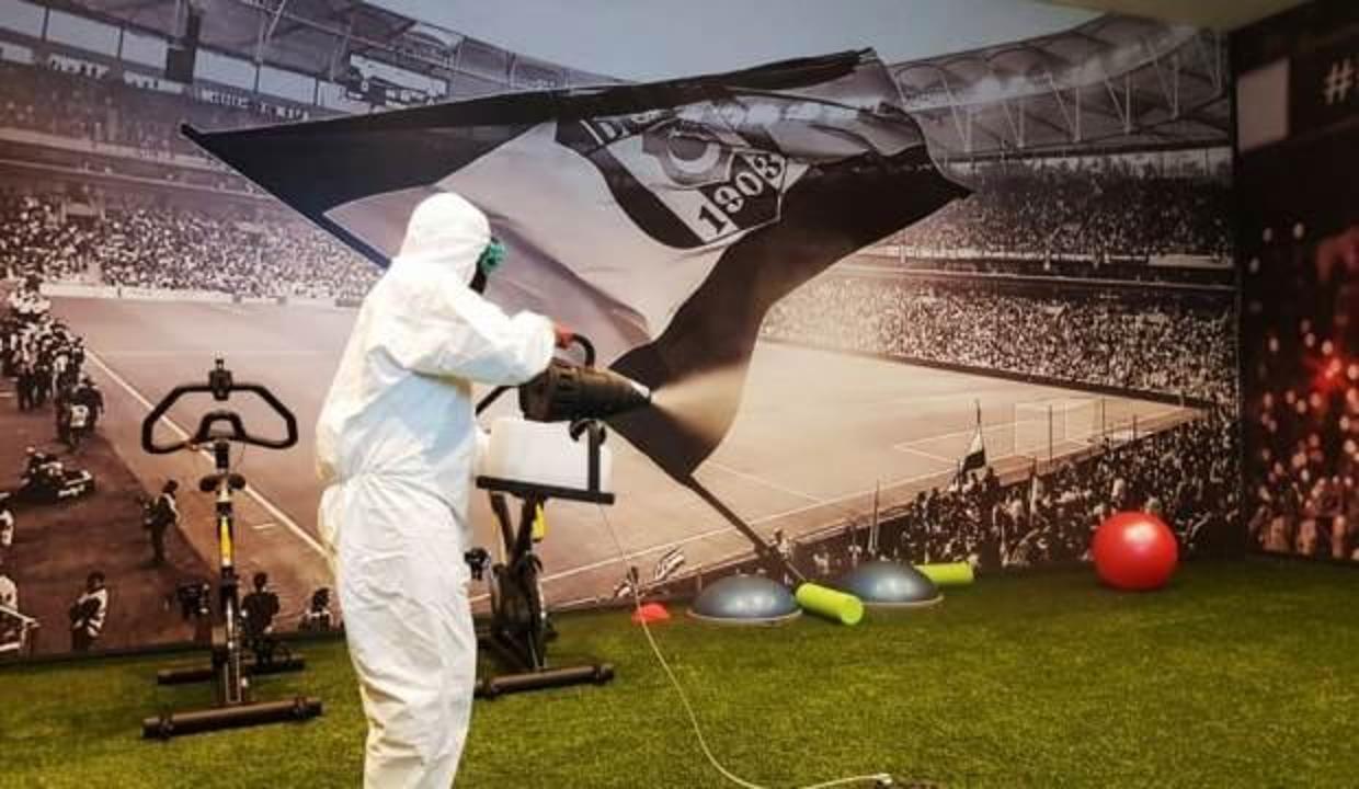 Vodafone Park'ta dezenfeksiyon çalışması