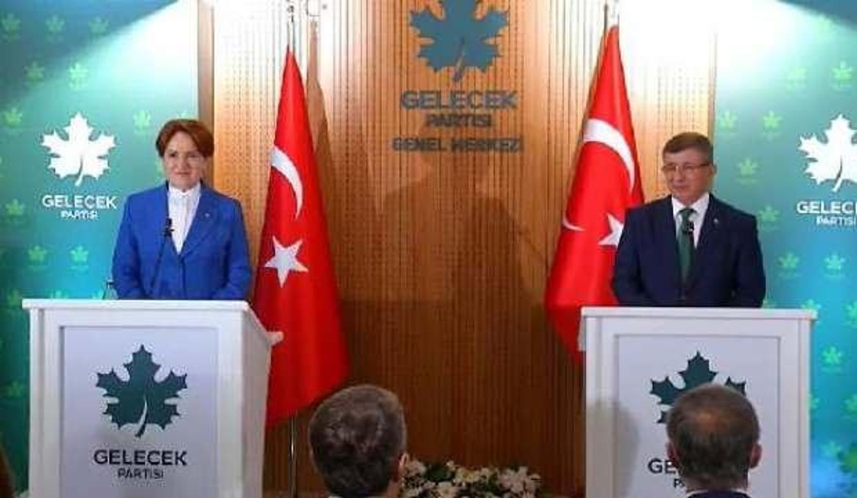 Akşener'den Davutoğlu'na 'hayırlı olsun' ziyareti