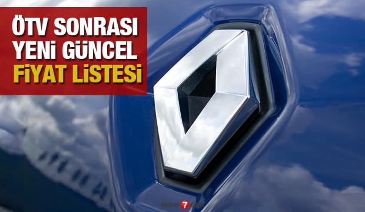 Renault ÖTV sonrası fiyat listesini yayınladı! 2020 model Megane Clio Symbol güncel fiyatları
