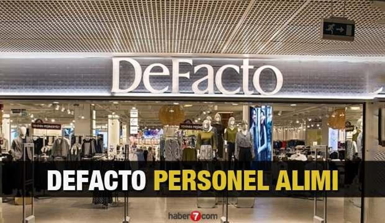 Defacto eleman alımı! İşte Defacto personel alımı başvuru ekranı!