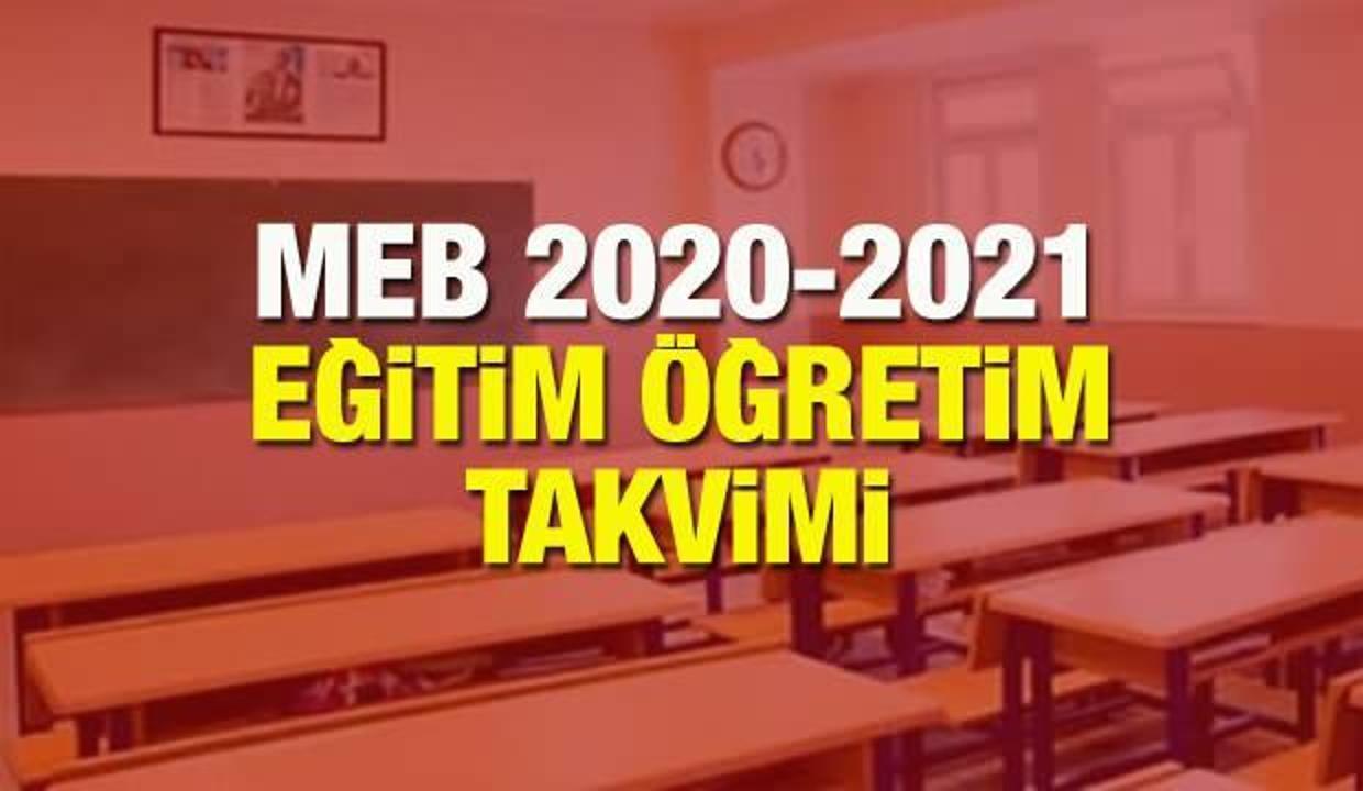 ilkokul 2 3 4 ve ortaokul 5 6 7 8 siniflar ne zaman okula baslayacak meb 2020 calisma takvimi egitim haberleri