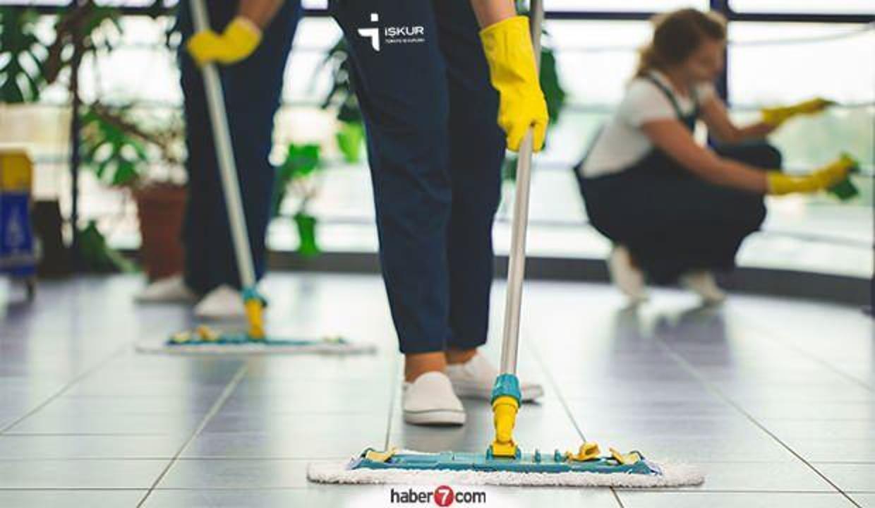 İŞKUR'dan temizlik görevlisi alımı sona eriyor!
