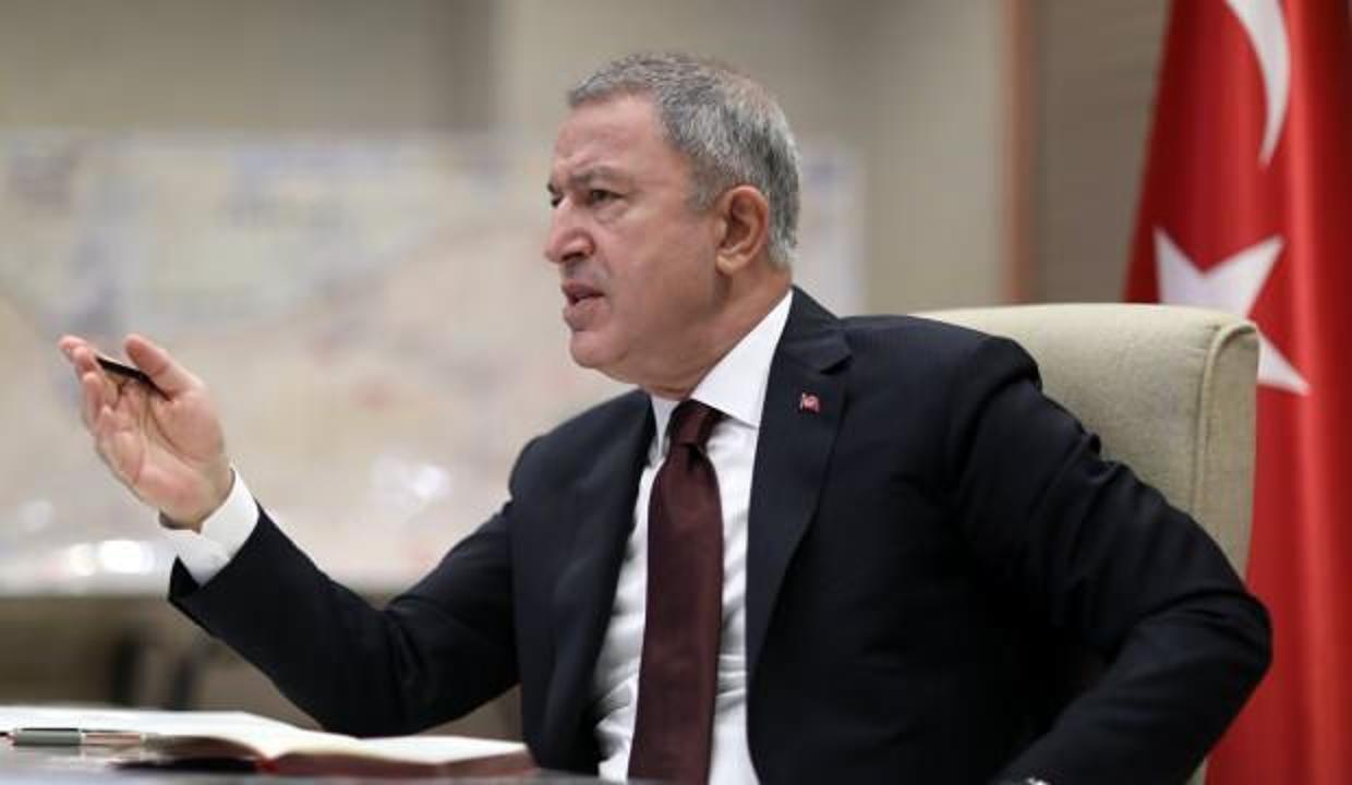 Bakan Akar'dan çirkin karikatürle ilgili ilk açıklama: Terörün mizah hali