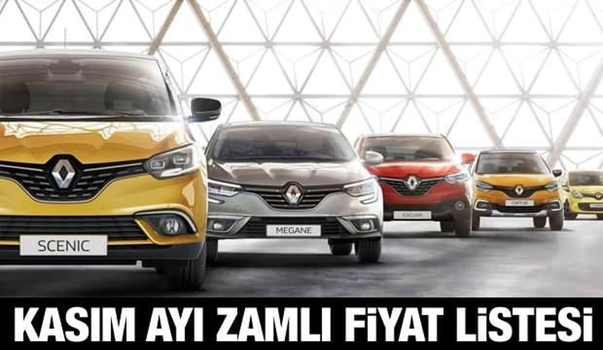 Renault Kasım ayı zamlı yeni fiyat listesi: Sıfır Renault Symbol Megane Clio güncel fiyatları