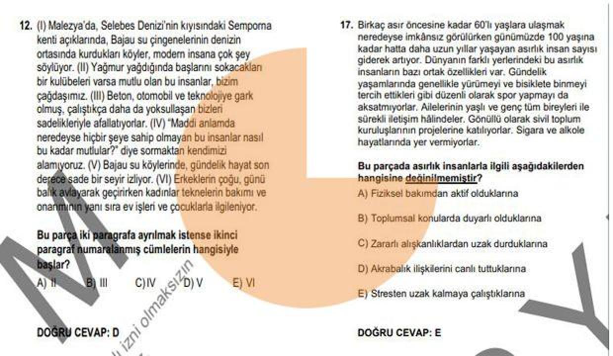 2020 Kpss Ortaogretim Soru Ve Cevaplari Aciklandi Osym Ortaogretim Lise Kpss Cevap Kitapcigi Egitim Haberleri