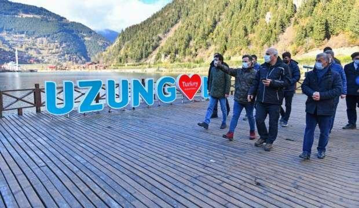 Başkan Zorluoğlu, Uzungöl'de incelemelerde bulundu