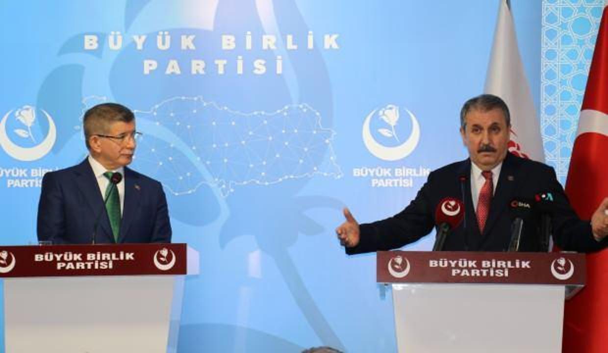 Destici Davutoğlu ile görüştü