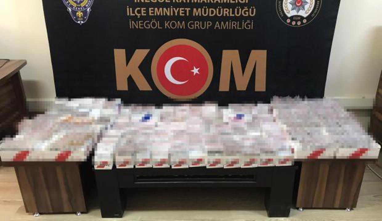 13 bin adet doldurulmuş satışa hazır makaron ele geçirildi