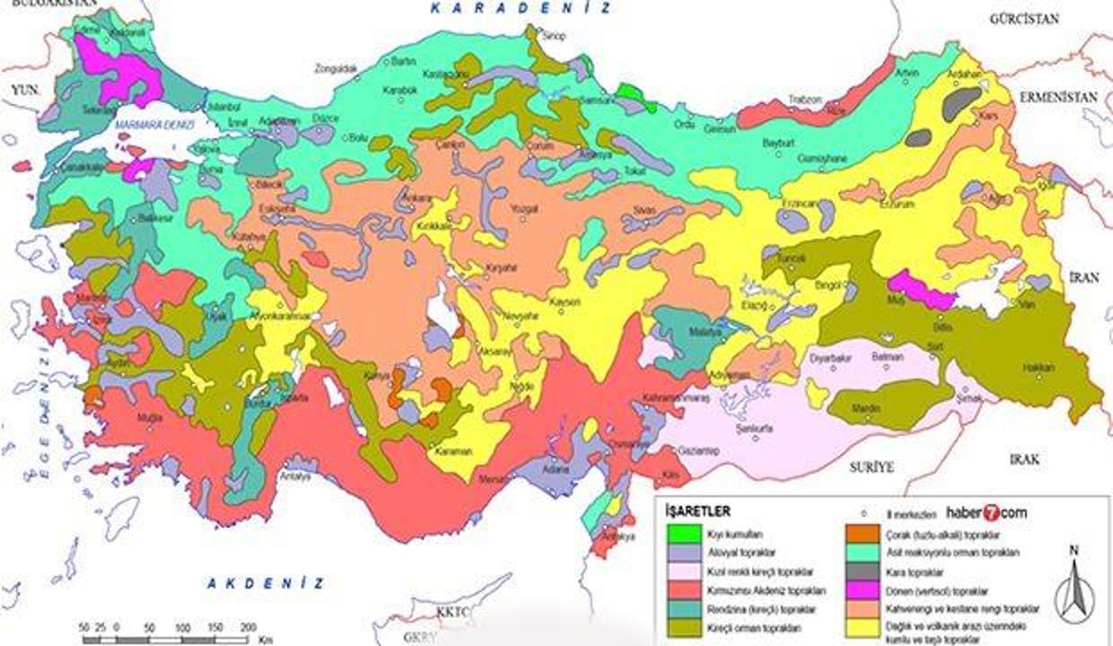 Turkiye Toprak Haritasi Zonal Azonal Intrazonal Toprak Cesitleri Nerelerde Gorulur Egitim Haberleri