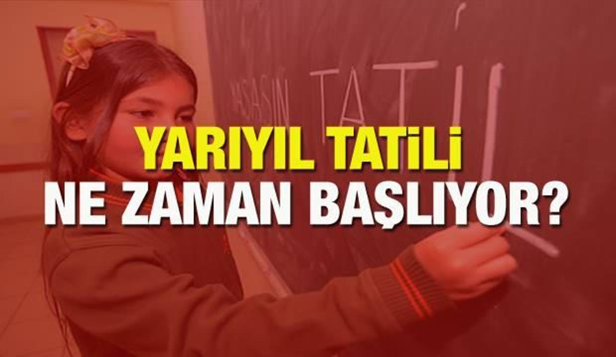 Yarıyıl tatili ne zaman başlayacak, kaç gün sürecek! MEB 2020-2021 eğitim öğretim takvimi!