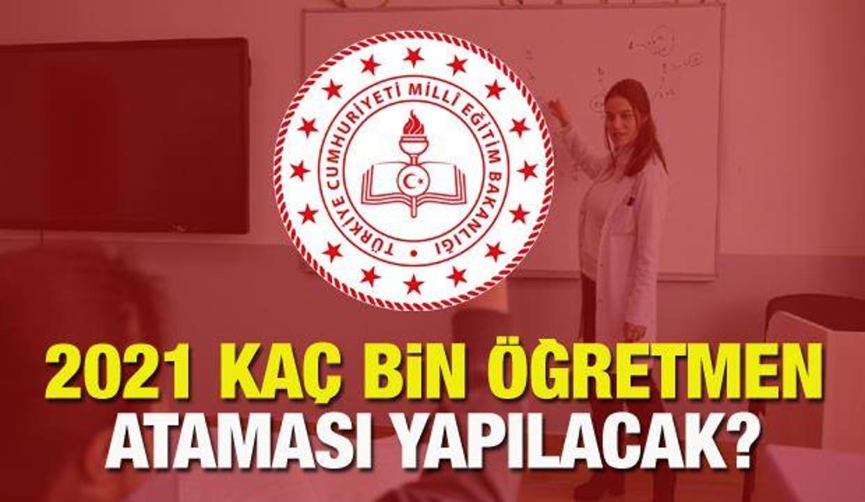 2021 MEB 50 bin öğretmen ataması yapılacak mı? Öğretmen atama branş ve kontenjanları...