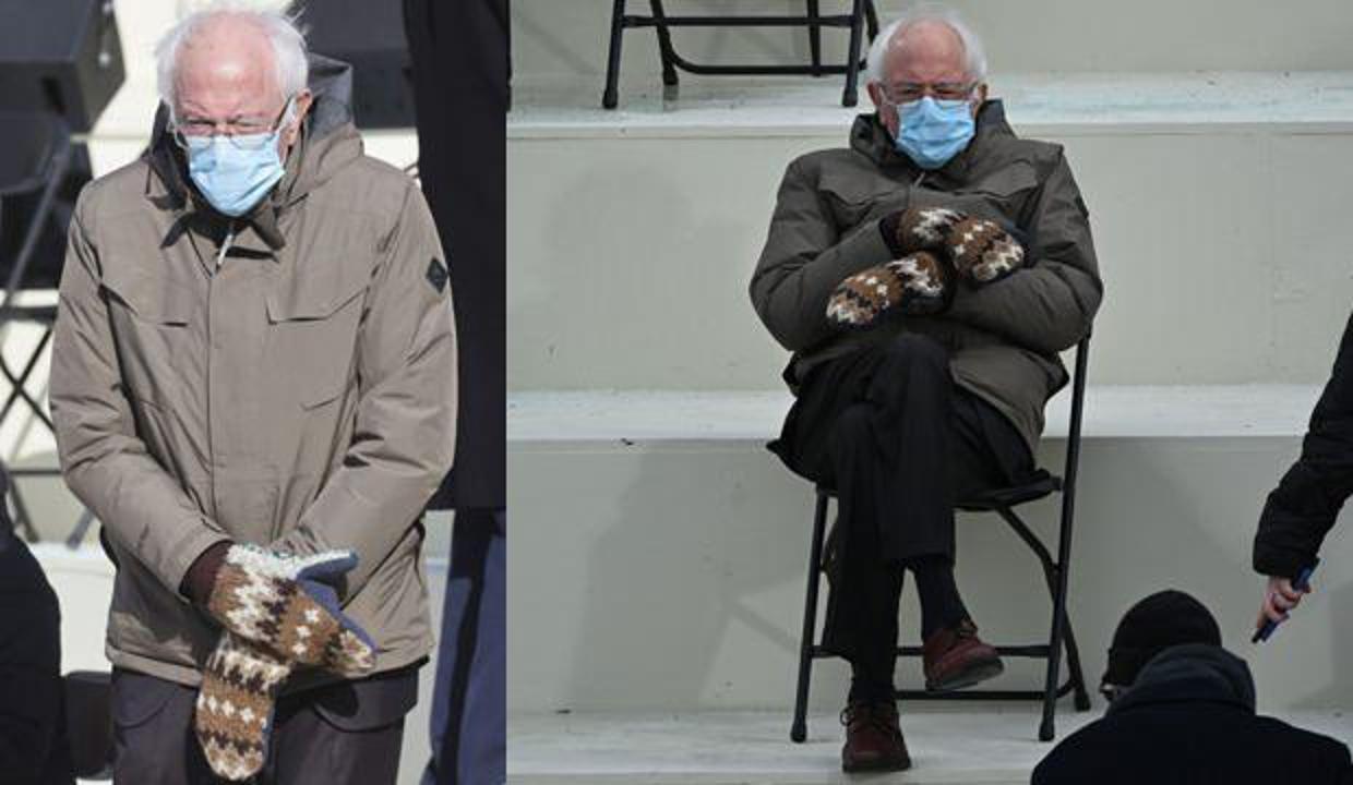 Bernie Sanders'ın eldivenlerin sırrı ortaya çıktı