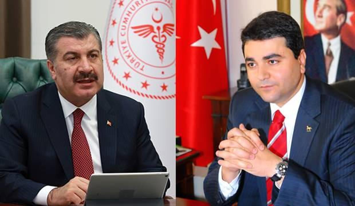 Bakan Koca'dan DP Genel Başkanı Gültekin Uysal'a teşekkür