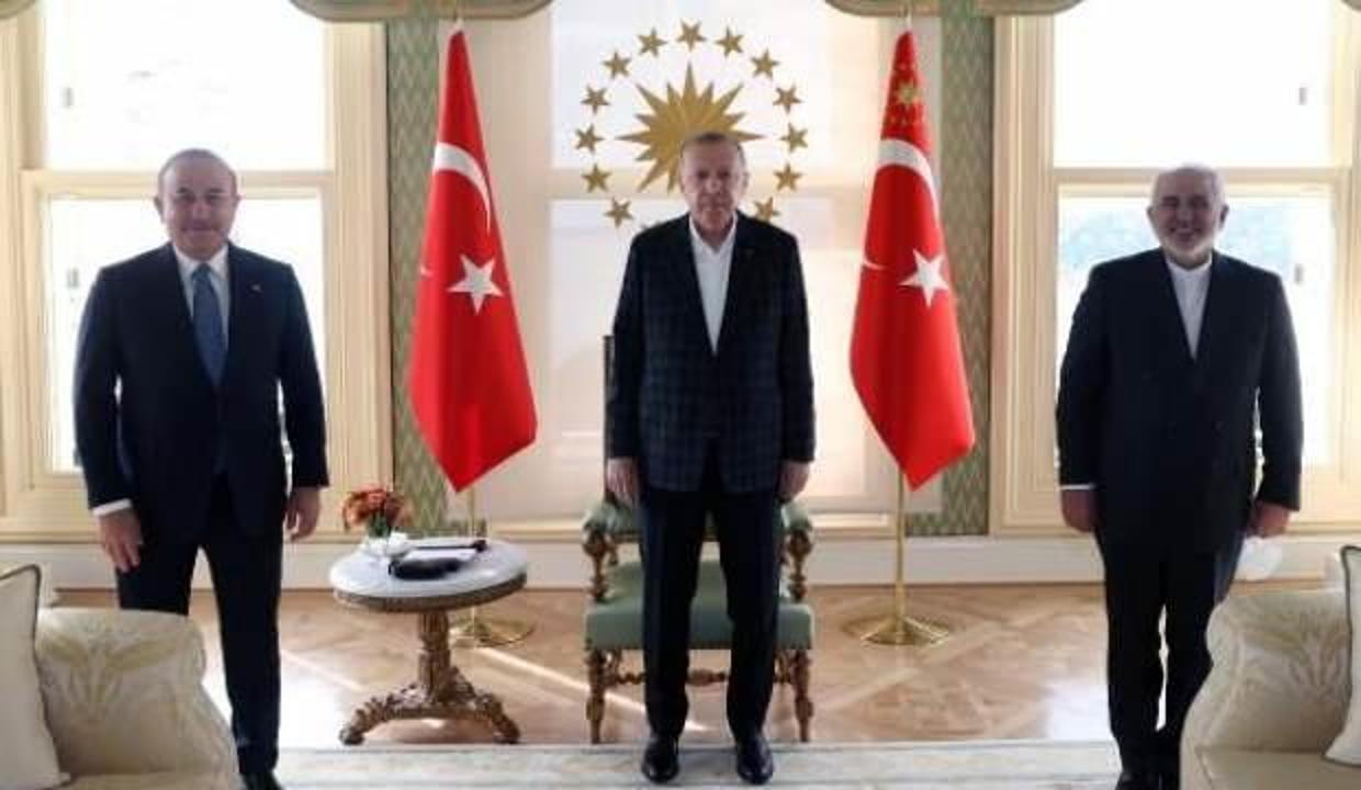 Cumhurbaşkanı Erdoğan, Cevad Zarif'i kabul etti