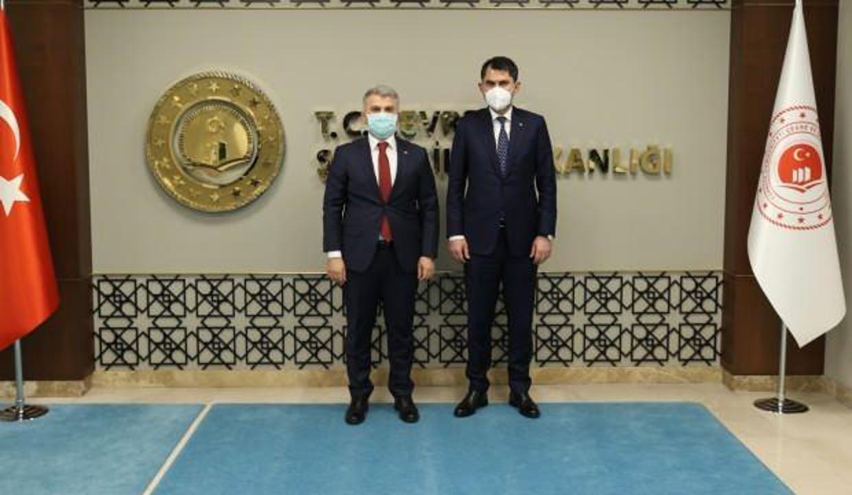 Canbey'den Bakan Kurum'a ziyaret