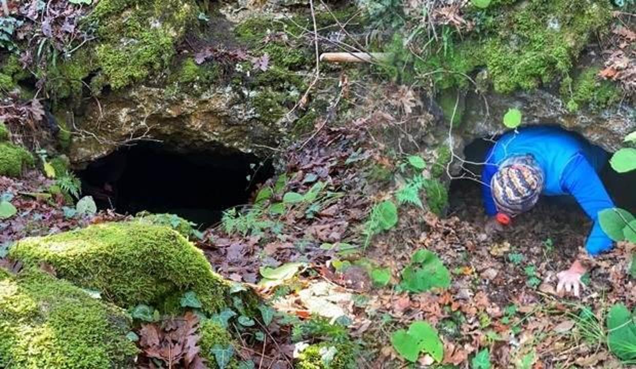 Bursa'da koyun otlatan çoban 2 galeriden oluşan esrarengiz bir mağara keşfetti