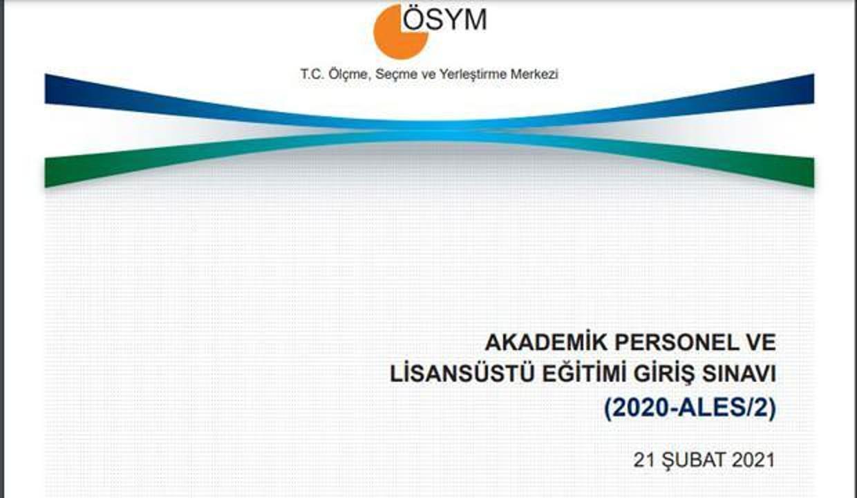 ALES sonuçları ÖSYM tarafından ne zaman açıklanacak?