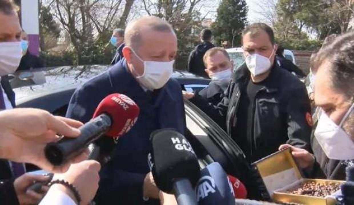 Cumhurbaşkanı Erdoğan'a evinin önünde doğum günü sürprizi