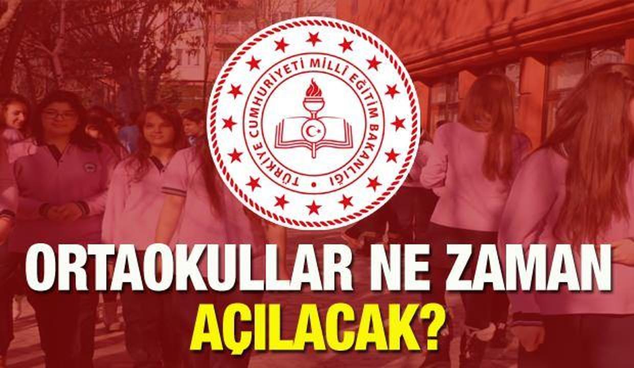 Ortaokullar ne zaman okula başlayacak? MEB 2021 takvimi! 5,6,7. sınıflar liselerin ardından..