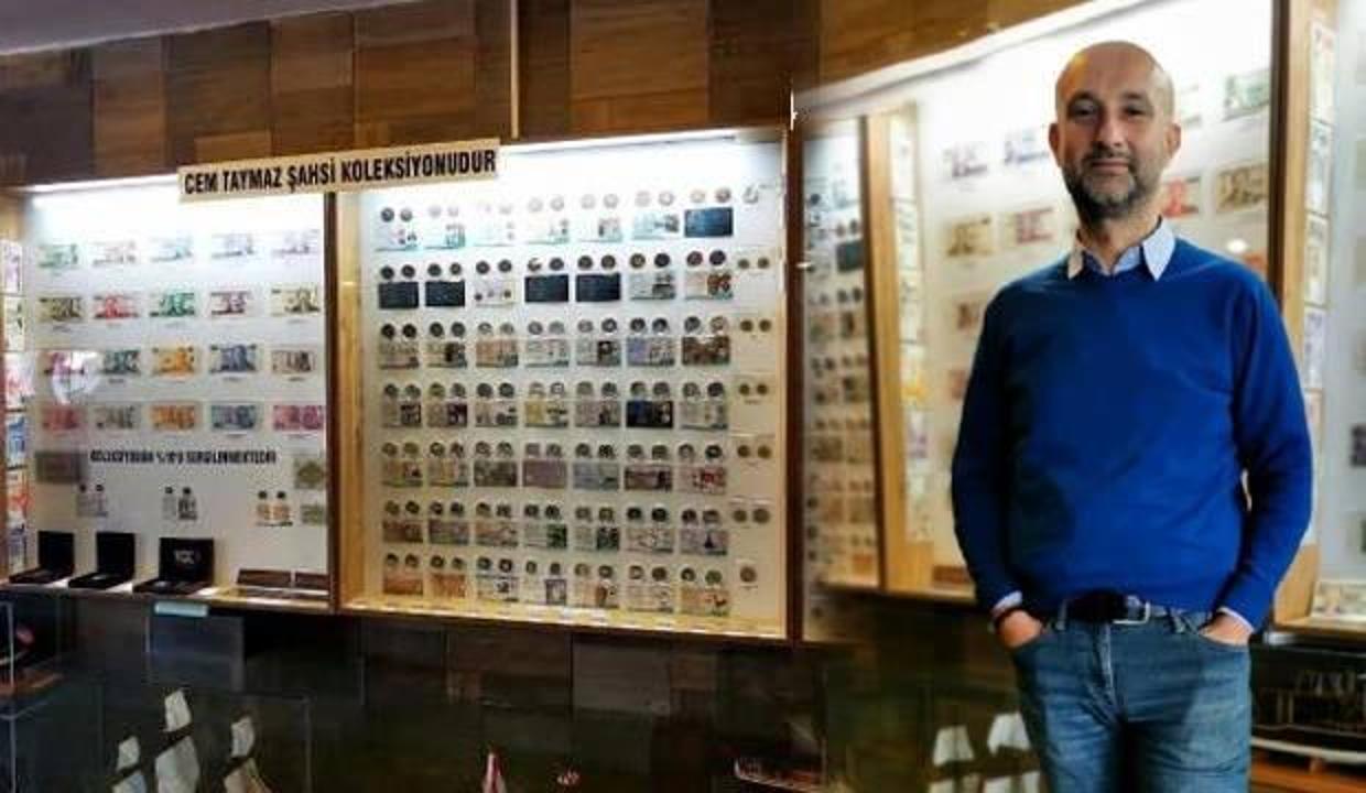 7 yaşındayken başladığı koleksiyonda 39 yılda 100 kilo madeni para ve 15 bin banknot topladı!