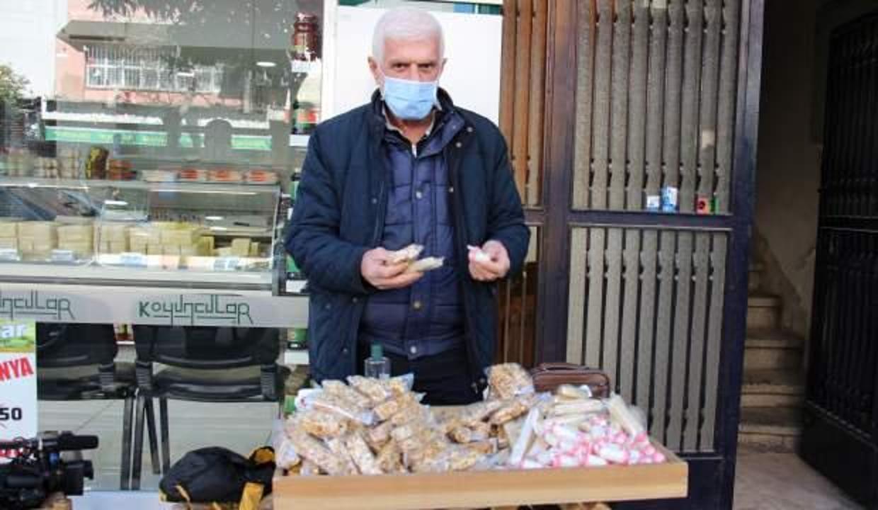 Aydınlı tatlıcı 1 metrekare tezgahtan sağladığı kazançla 4 çocuk yetiştirdi!