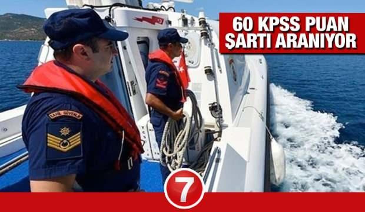 KPSS 60 puan ile Astsubay alım! Sahil Güvenlik Komutanlığı başvurular için son 2 gün!