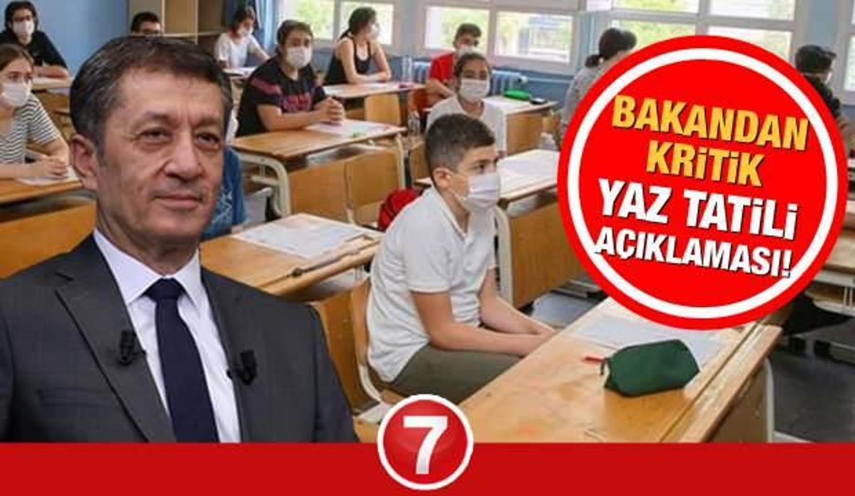 Ziya Selçuk’tan kritik açıklama! MEB yaz tatilini iptal mi edecek? 2 Temmuz telafi eğitimi...