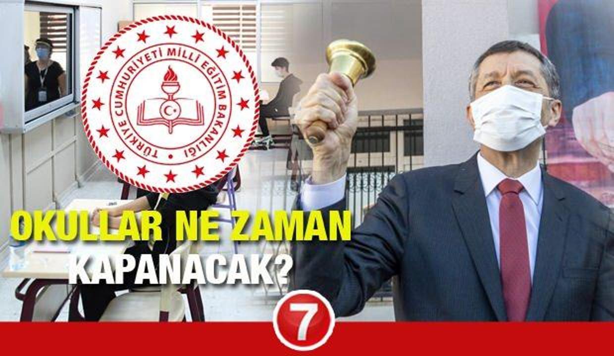 2021 Okullar ne zaman kapanacak? MEB Bakanı Selçuk 2 Temmuz sonrası yazın telafi eğitimi...