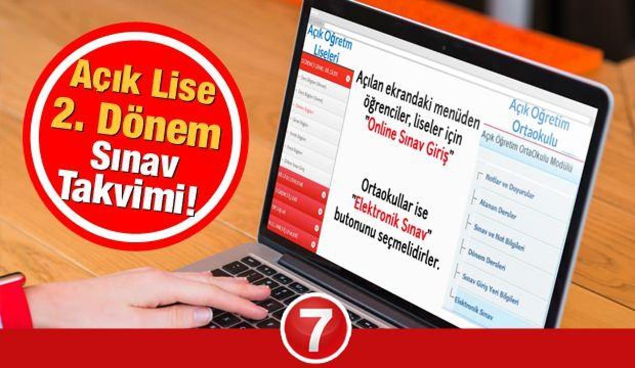 AÖL 2. dönem sınavları ne zaman? MEB takvimi açıkladı! Açık Lise online sınav tarihleri!