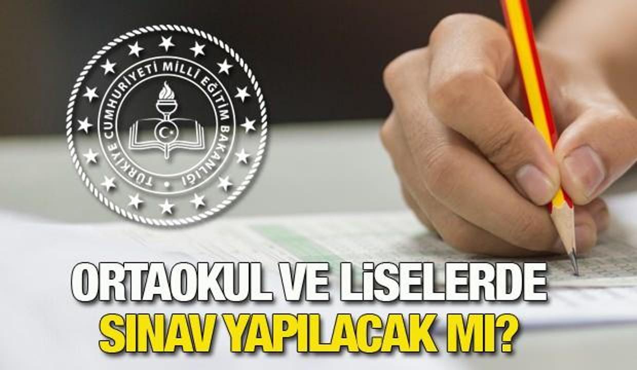 MEB 2020-2021 ortaokul ve lise yüz yüze sınav kararını açıkladı!