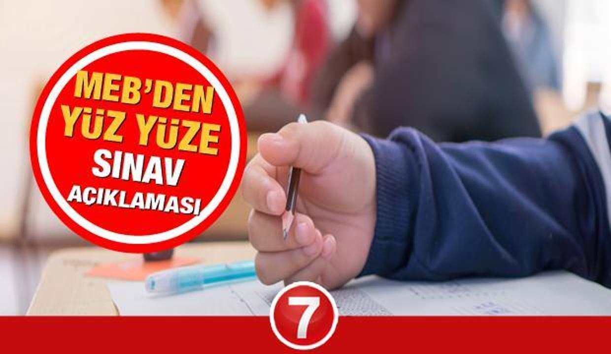 MEB ortaokul 5,6,7,8. sınıf sınavları ne zaman yapılacak? 2021 yüz yüze sınavlar ertelenir mi?
