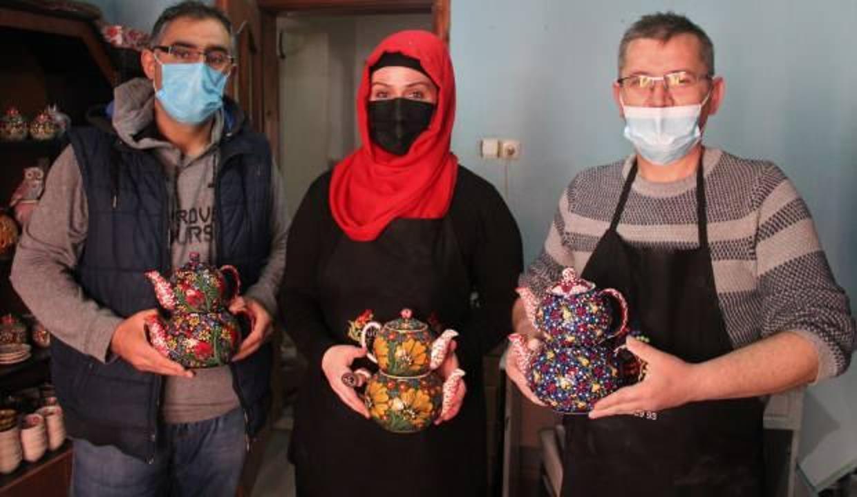 Kütahya'da sıra dışı çaydanlıklar yurtdışından yoğun ilgi görüyor!