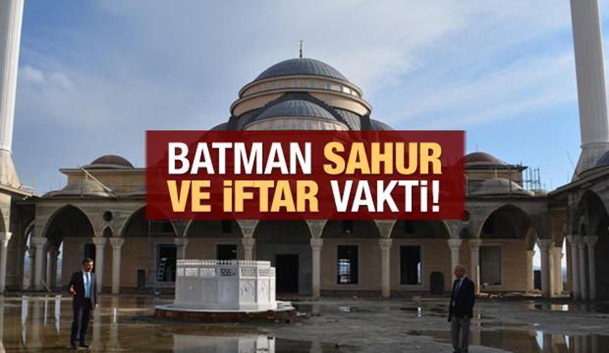 Batman İmsakiye 2021: Diyanet Batman sahur saatleri ve iftar vakti