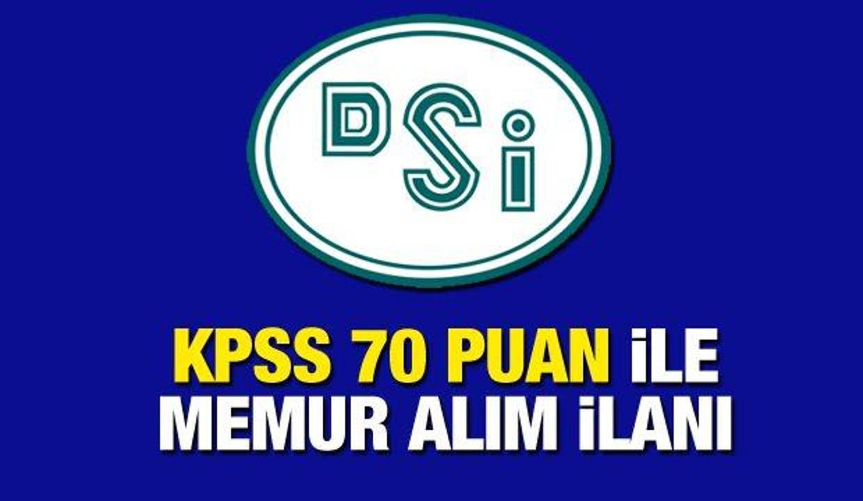Dsi Kpss 70 Puan Ile Memur Alim Ilani Basvurular Basladi Mi Memur Haberleri